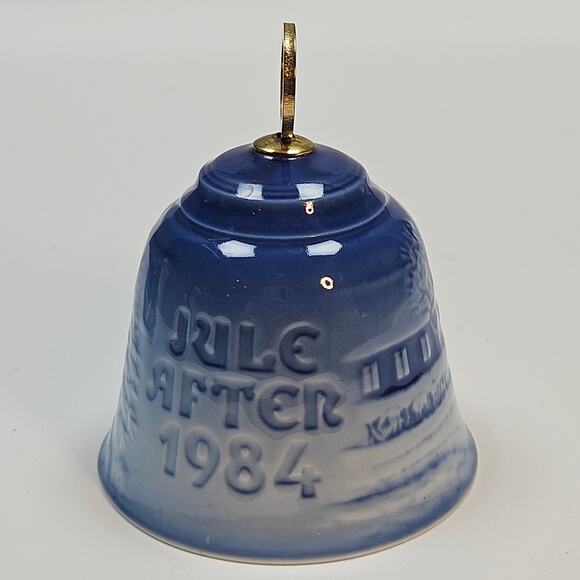 VTG Bing Grondahl 1980 83 84 89 Porcelain Christmas Bells  Copenhagen Denmark 3" - Picture 4 of 9
